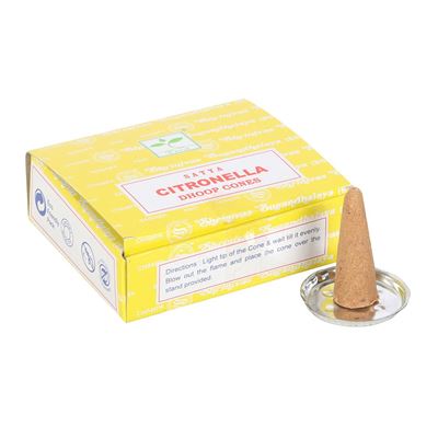 Citronella Satya Incense Dhoop Cones 12